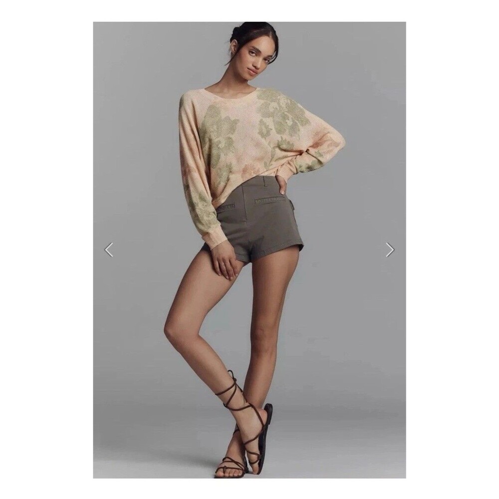 Anthropologie Printed-Linen Pullover Sweater Size L NWT - Picture 3 of 8